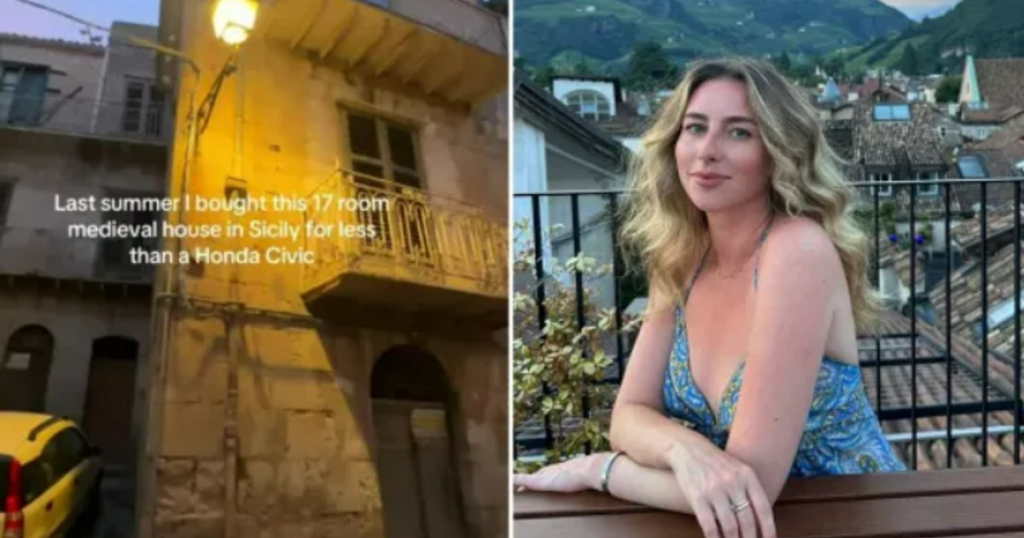 O tânără a cumpărat un conac în Italia, la prețul unei mașini: „Este încă departe de a fi finalizat, dar visul devine treptat realitate”