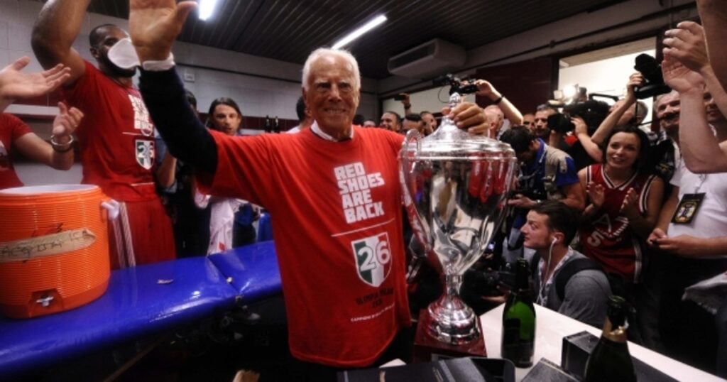 A murit Giorgio Armani. Legendarul designer patrona echipa de baschet Olimpia Milano
