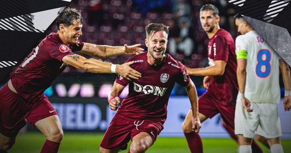 CFR Cluj - FCSB, derby încins. Cele două rivale rămân în zona retrogradării după remiza din Gruia
