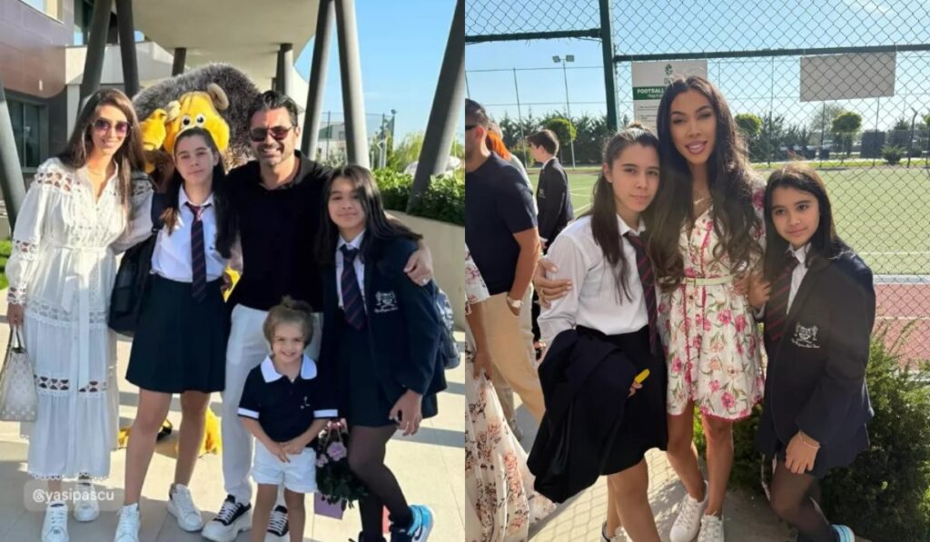 Cum au apărut Pepe și Raluca Pastramă în prima zi de școală a fiicelor. Au îngropat securea războiului de dragul copiilor