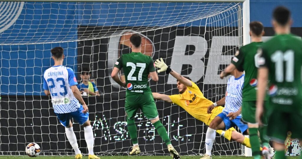 Farul Constanța contribuie la propria înfrângere. Autogol de zile mari și Universitatea Craiova rămâne lider în Superliga