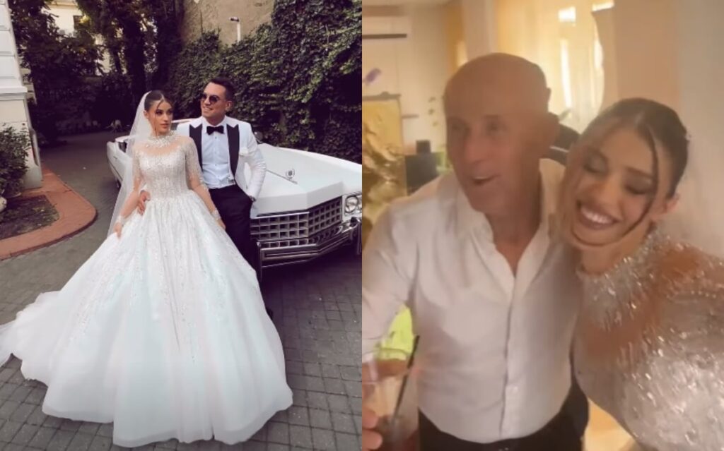 Imagini de la nunta fiicei lui Mugur Mihăescu. Ivona s-a căsătorit religios cu Vlad Gabura