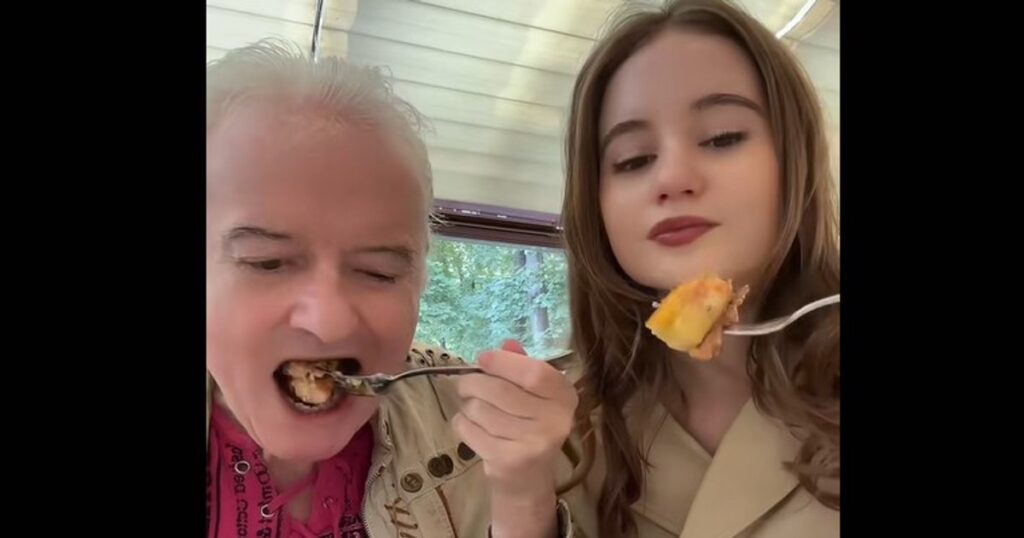 Irinel Columbeanu, scos la restaurant de fiica sa. Irina îi taie friptura și mănâncă din aceeași farfurie. Reacțiile stârnite pe TikTok