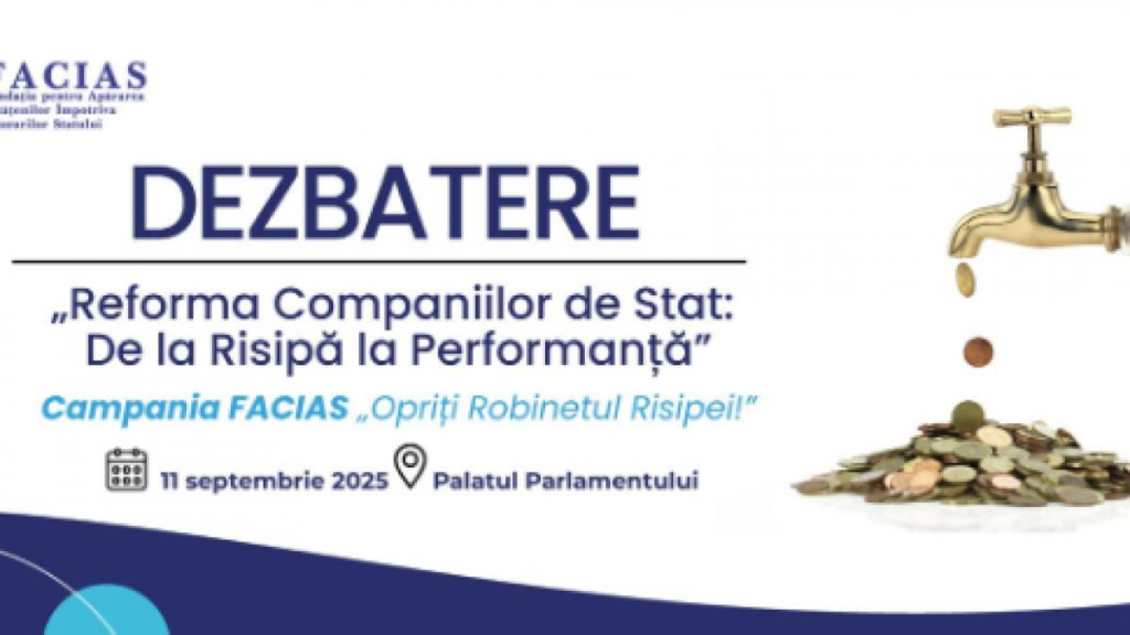 Marile companii de stat, prezente la dezbaterea FACIAS din Parlamentul României