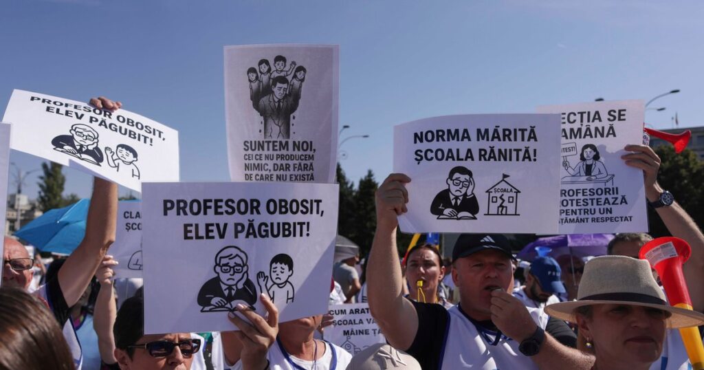 Protestul profesorilor văzut prin ochii părinților: „N-ai cum să scoți analfabeți funcțional pe bandă rulantă și să te plângi de ore în plus”
