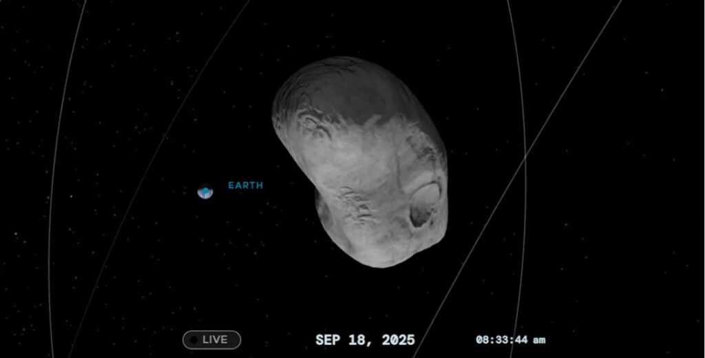 Un asteroid cât un zgârie-nori, privit nu demult ca fiind cel mai periculos pentru Pământ, trece azi pe lângă noi