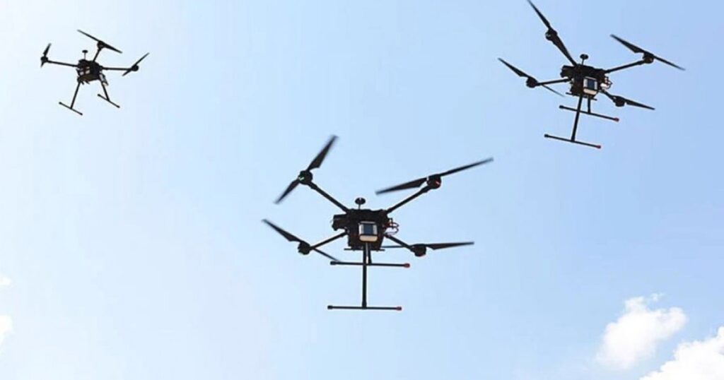 15 drone neidentificate au survolat o bază militară din Belgia, apoi s-au îndreptat către Germania