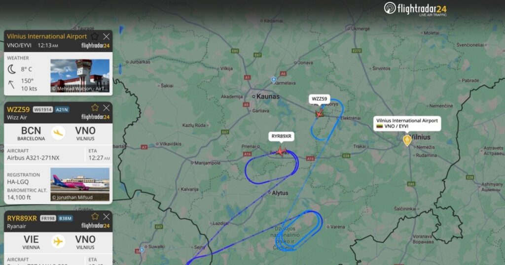 Aeroportul din Vilnius, Lituania, redeschis după alerta de noaptea trecută