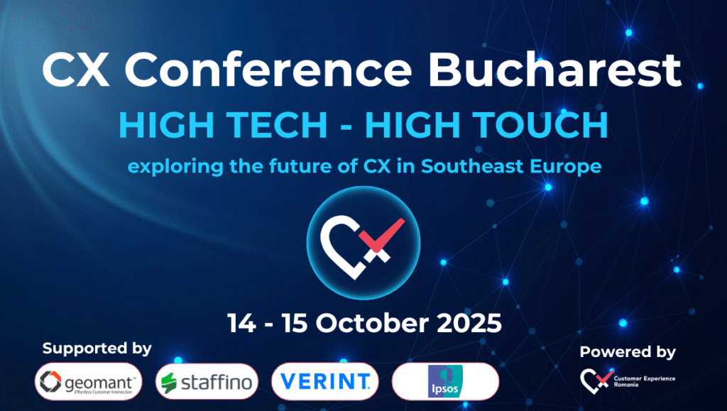 CX Conference Bucharest 2025 aduce în prim-plan liderii globali din Customer Experience și cele mai recente studii despre clienții din România