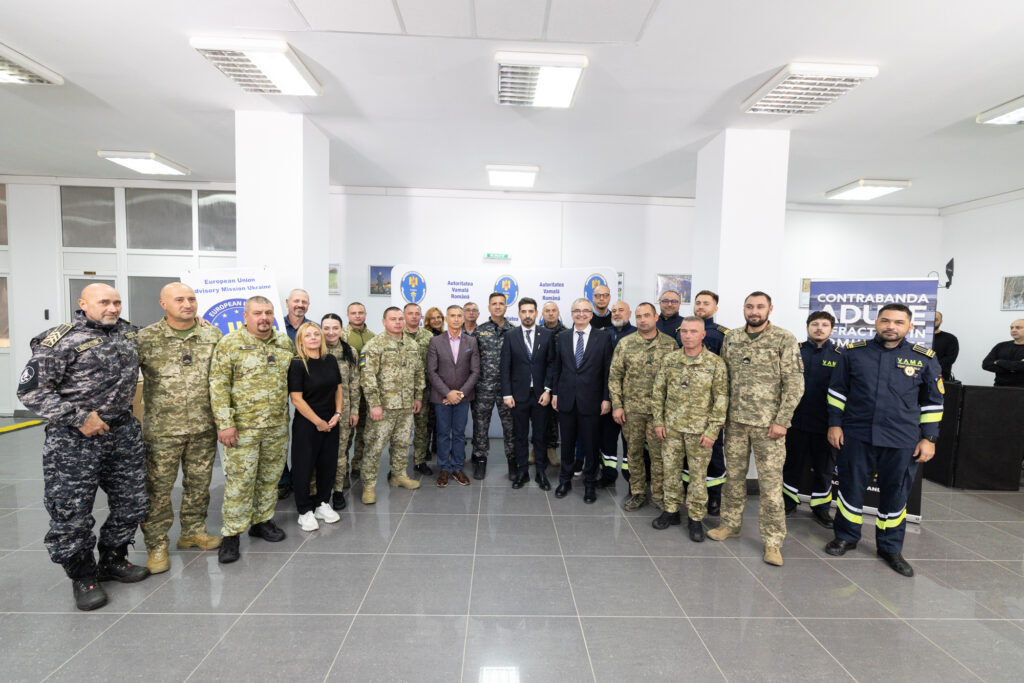 Câini ai Serviciului de Grăniceri din Ucraina, la training în România