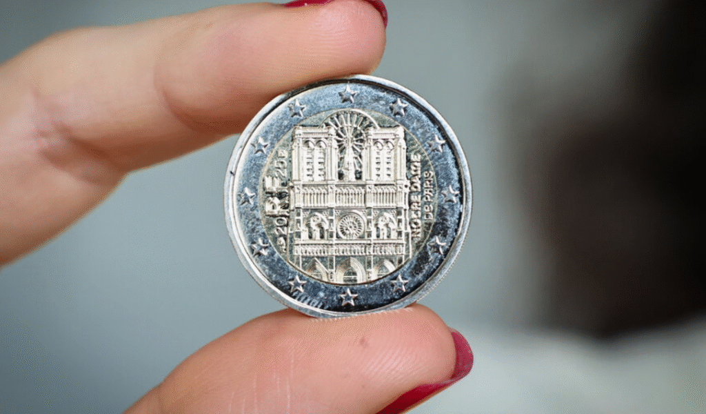 Catedrala Notre-Dame din Paris este reprezentată pe noile monede de doi euro Catedrala Notre-Dame din Paris este reprezentată pe noile monede de doi euro