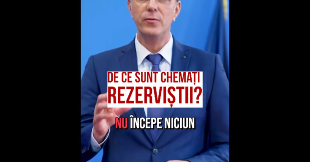 De ce sunt chemați rezerviștii. Moșteanu explică exercițiile militare: „Nu luăm pe nimeni la oaste”