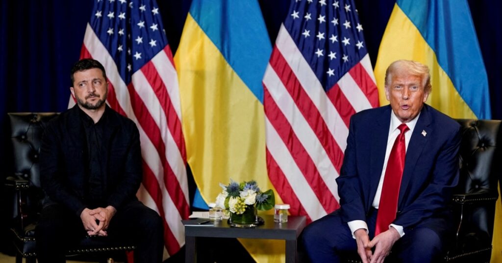 Dronele și rachetele rusești „încă terorizează Ucraina”, spune Zelenski înainte de a se întâlni cu Donald Trump