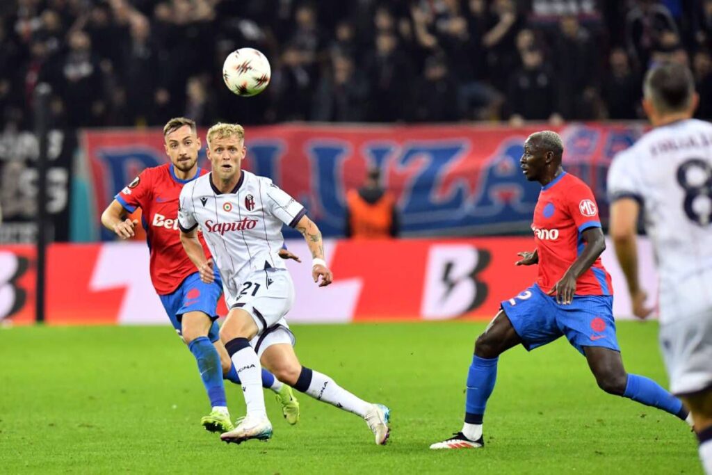 LIVE FCSB - Bologna, duel tare în grupa Europa League