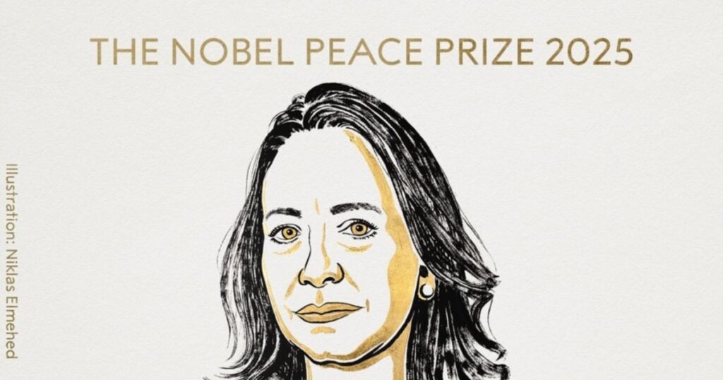 Maria Corina Machado, laureată a Premiului Nobel pentru Pace 2025