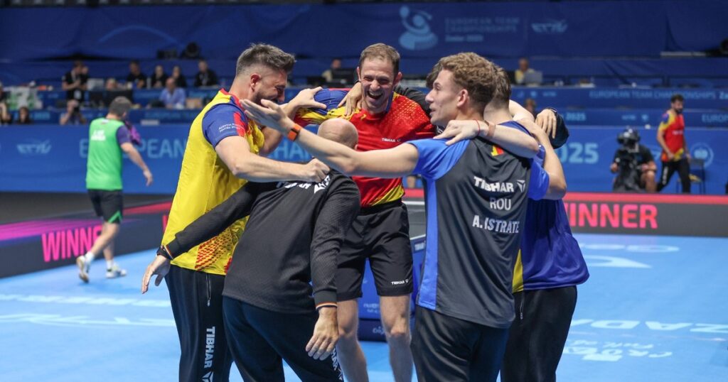 Naționala băieților, prima medalie de argint din istorie, la Campionatele Europene de tenis de masă