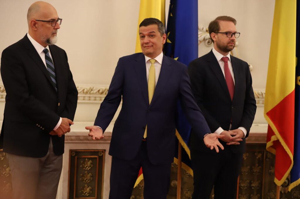 Sorin Grindeanu cu Dominic Fritz si Varujan Pambuccian FOTO Dumitru Angelescu