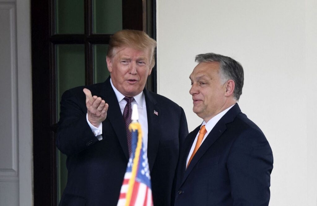 Donald Trump îl primește pe premierul ungar Viktor Orban la Casa Albă din Washington, pe 13 mai 2019