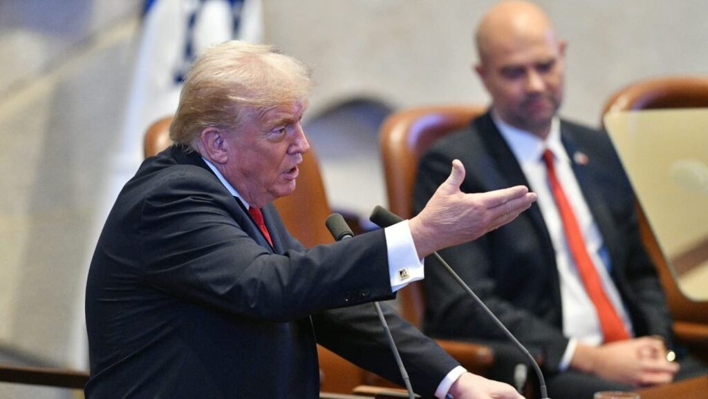 Donald Trump vorbește în Knesset Foto: Profimedia