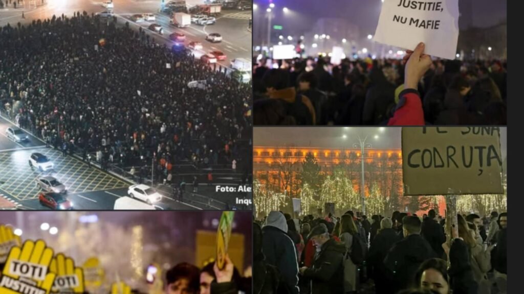 „Nu e suficient să acuzi. Trebuie să și faci dovada” Scene de la protestele din Piața Victoriei (Coruptia Ucide/FB)