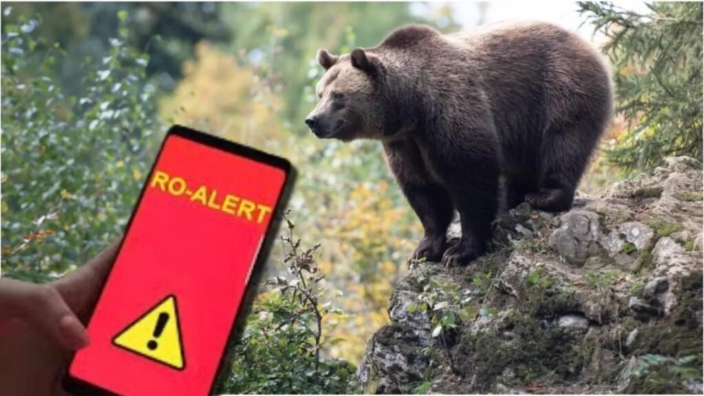Alertă de urs în Sinaia. Autoritățile au emis un mesaj RO-ALERT, după ce animalul sălbatic a fost observat aproape de Castelul Peleș Alertă de urs în Sinaia