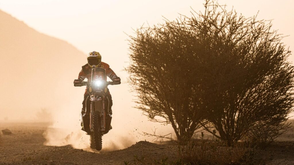 Emanuel Gyenes, locul 1 la Dakar 2026, la categoria moto. Foto/FB Gyenes