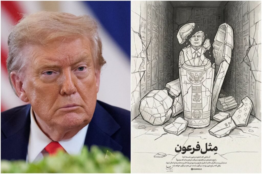 Trump spune că liderii iranieni l-au sunat pentru a negocia: Analizăm opțiuni foarte puternice. Teheranul îl ironizează cu o caricatură