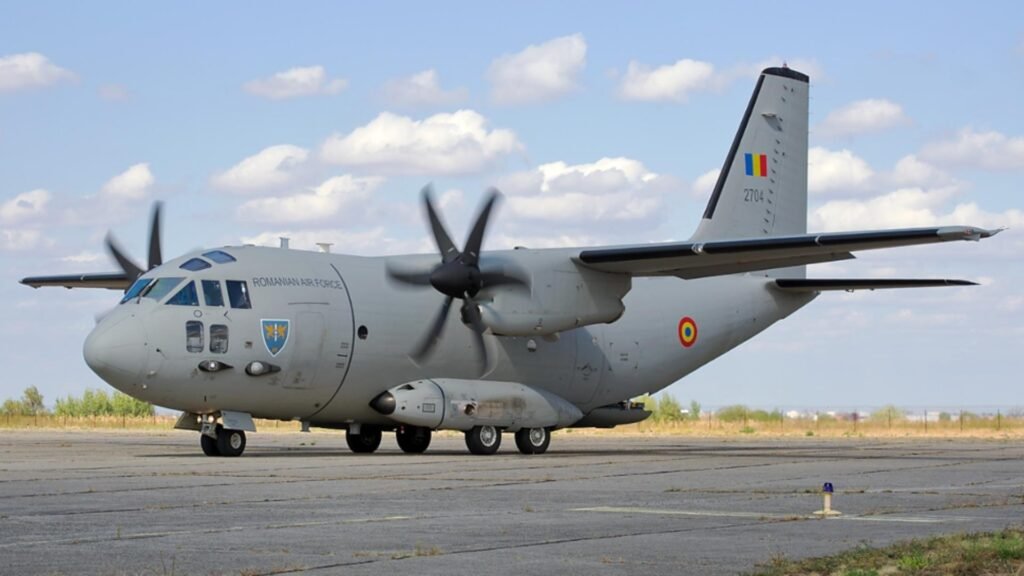 Un avion C-27J Spartan a plecat în Elveţia