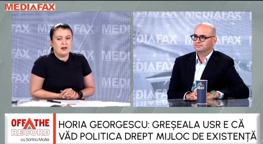 "Fostul președinte ANI: Greeala USR percepe politica ca mijloc de existență"