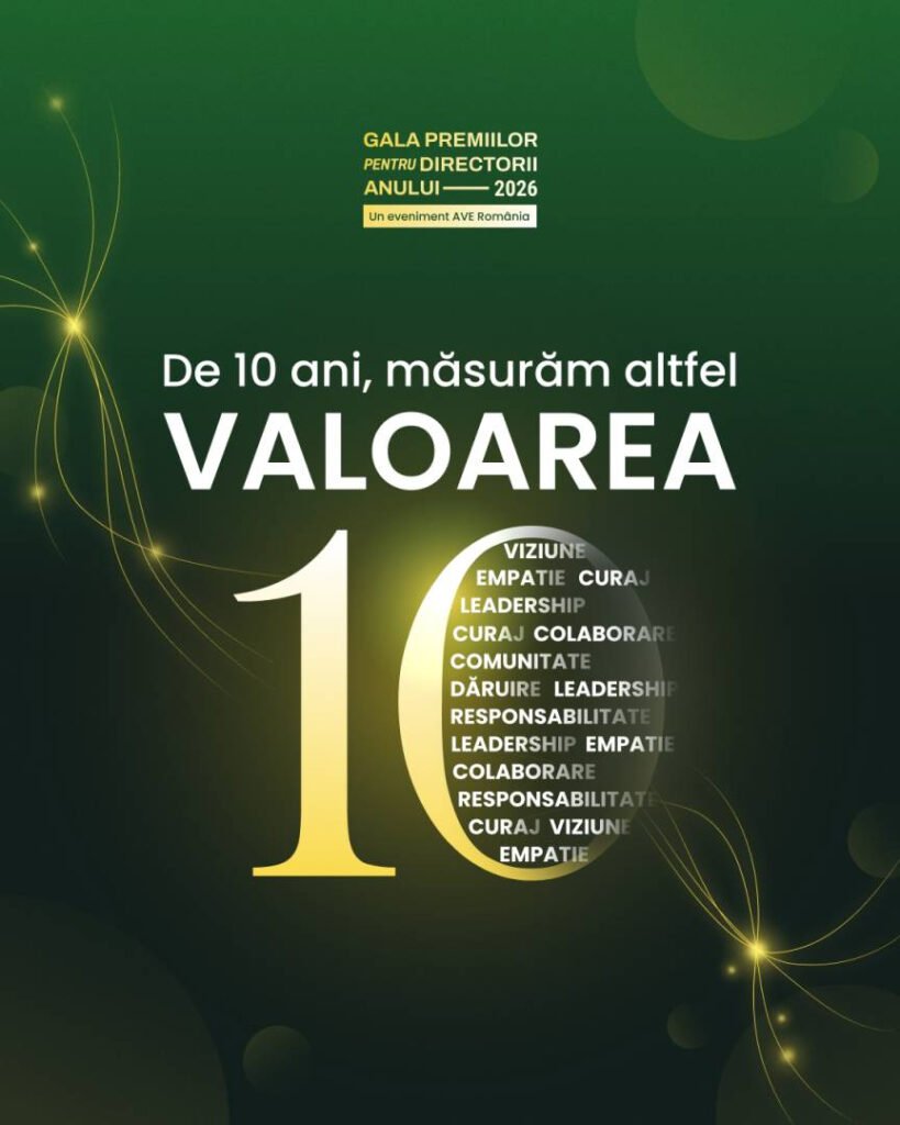 Înscrierile pentru Gala Premiilor Directorilor Anului 2026 au început Înscrieri Deschise pentru Gala Premiilor Directorilor Anului 2026: Participă Acum!