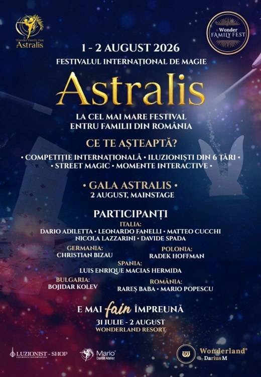 Festival internațional de magie: iluzioniști din diverse țări și spectacole gratuite pentru toți cetățenii Festival Internațional de Magie: Spectacole Gratuite cu Iluzioniști din Tări Diverse pentru Toți Cetățenii