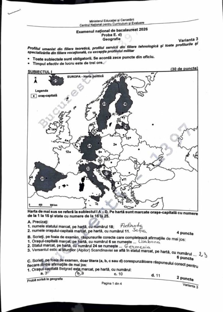 Bacalaureat 2026: Proba la Geografie A Început - Ultimele Noutăți