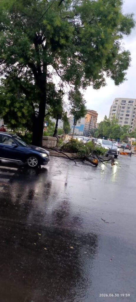 UPDATE: Cod roșu de vijelii, ploi torențiale și grindină în București "Alertă Cod Roșu: Vijelii, Ploi Torențiale și Grindină în București"