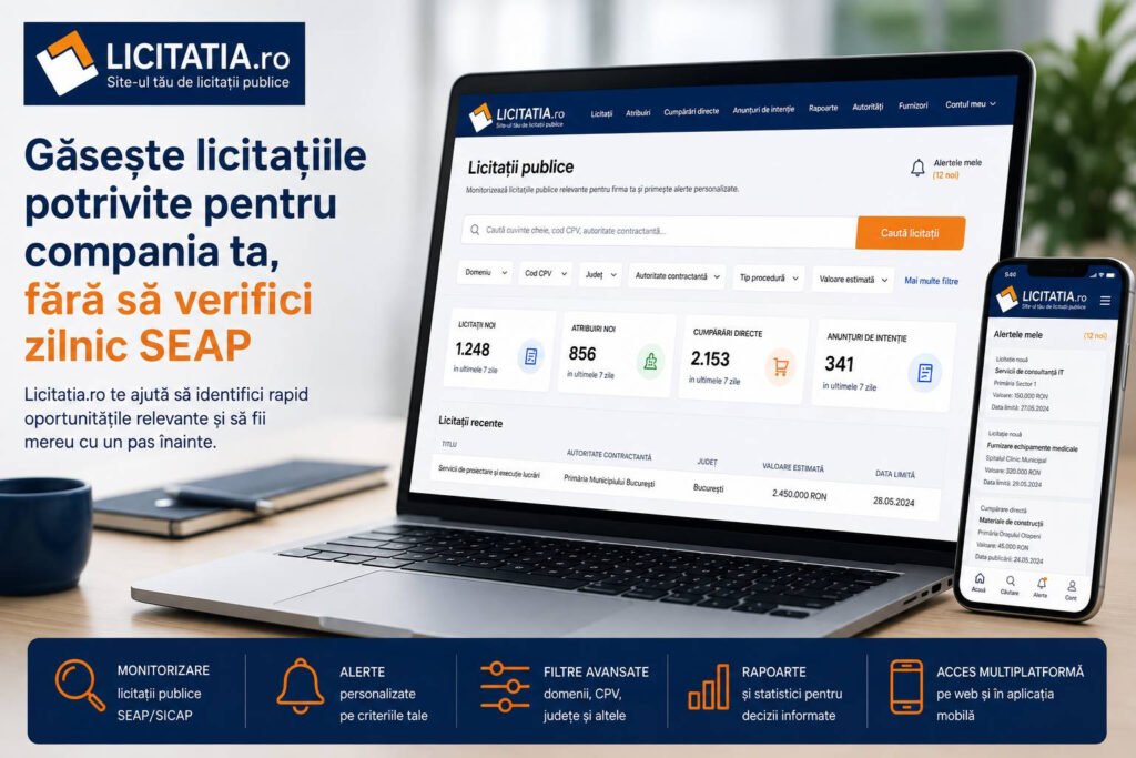 "Găsește Licitațiile Ideale pentru Afacerea Ta Fără Verificări Zilnice pe SEAP"