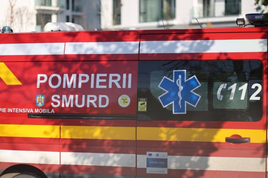 Accident grav lângă Sibiu: șase persoane implicate, o victimă cu traumatism cranian