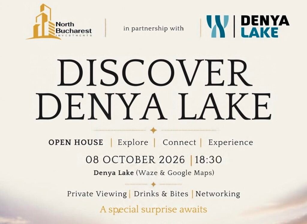 NORTH BUCHAREST INVESTMENTS ȘI DENYA ANUNȚĂ &bdquo;DISCOVER DENYA LAKE&rdquo;, UN EVENIMENT DEDICAT PROIECTULUI REZIDENȚIAL DE 45 DE MILIOANE DE EURO DIN NORDUL BUCUREȘTIULUI