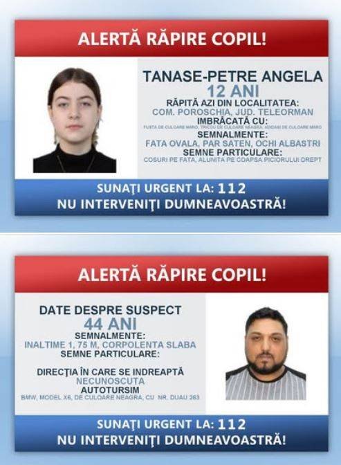 Teleorman: Alertă răpire copil – o fată de 12 ani a fost luată de pe stradă în Poroschia și urcată într Alertă răpire copil: Fata de 12 ani răpită de pe stradă în Poroschia, Teleorman