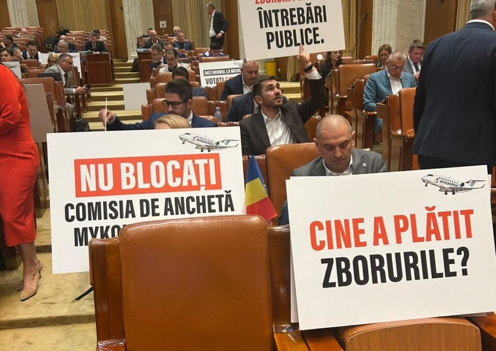 "Conflict în Camera Deputaților: Scandalul cu pancarte și jucării în formă de avion"
