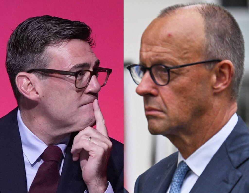 Andy Burnham și Friedrich Merz fac front comun împotriva amenințărilor hibride. Noul pact dintre Marea Britanie și Germania "Andy Burnham și Friedrich Merz unesc forțele împotriva amenințărilor hibride: Noul pact Marea Britanie-Germania"