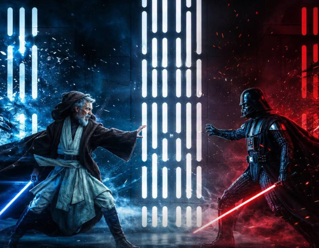 „Replica celebră a lui Darth Vader din duelul în care îi spune lui Luke ‘Eu sunt tatăl tău’, scoasă la licitație pentru cel puțin un milion de dolari” "Replica Iconică a lui Darth Vader din Duelul cu Luke, Licitată la Peste 1 Milion de Dolari"